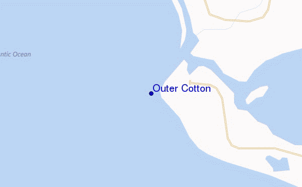 mapa de localização de Outer Cotton