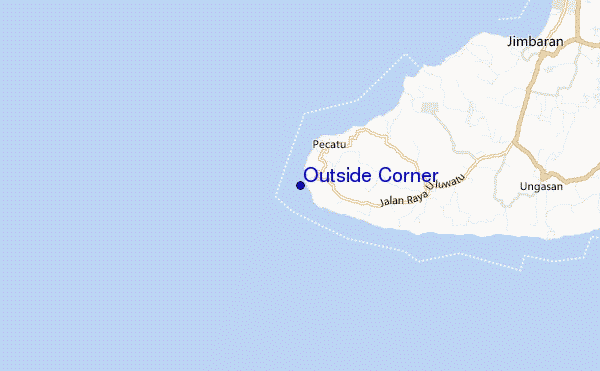 mapa de localização de Outside Corner