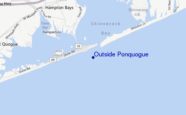 mapa de localização de Outside Ponquogue