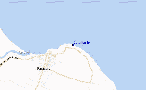 mapa de localização de Outside