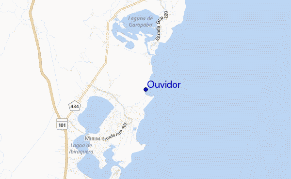 mapa de localização de Ouvidor