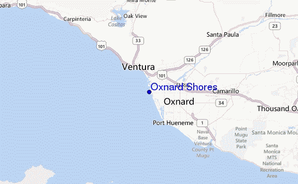 Oxnard Shores Location Map