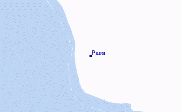 mapa de localização de Paea
