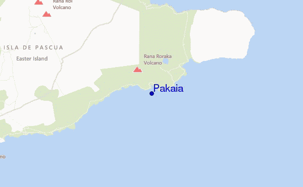mapa de localização de Pakaia