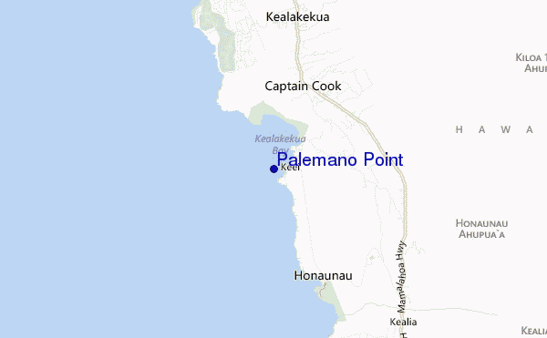 mapa de localização de Palemano Point