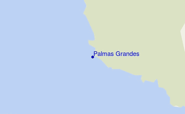 mapa de localização de Palmas Grandes