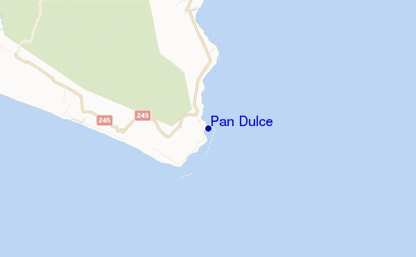 mapa de localização de Pan Dulce