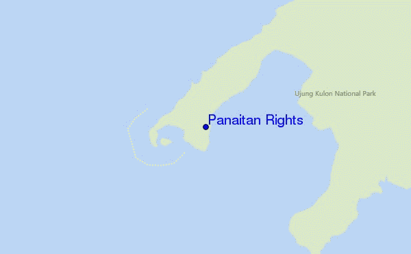 mapa de localização de Panaitan Rights