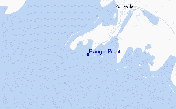 mapa de localização de Pango Point