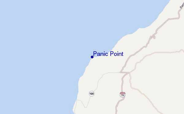 mapa de localização de Panic Point