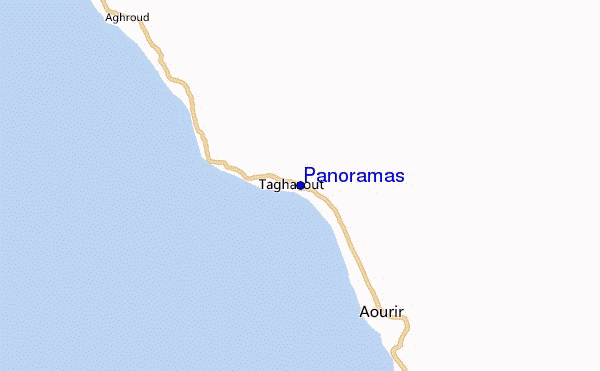 mapa de localização de Panoramas