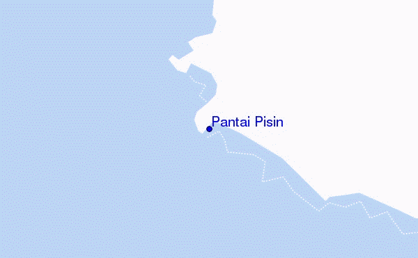 mapa de localização de Pantai Pisin