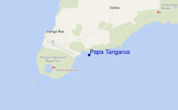 mapa de localização de Papa Tangaroa