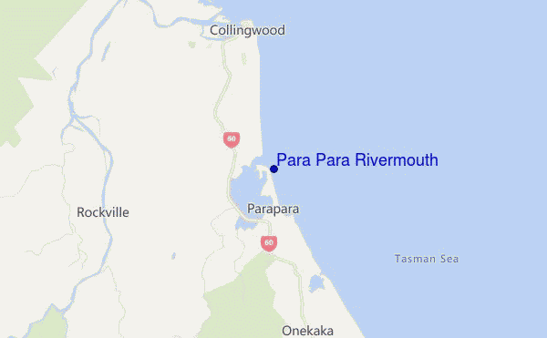 mapa de localização de Para Para Rivermouth