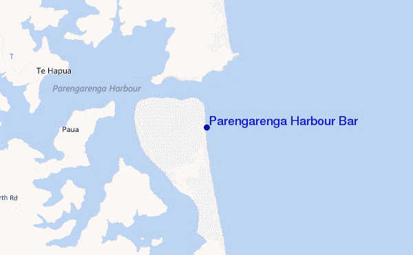 mapa de localização de Parengarenga Harbour Bar