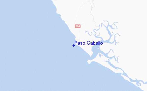 mapa de localização de Paso Caballo