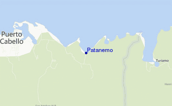 mapa de localização de Patanemo