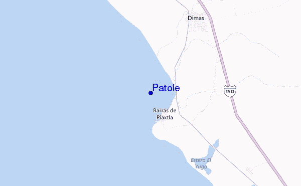 mapa de localização de Patole