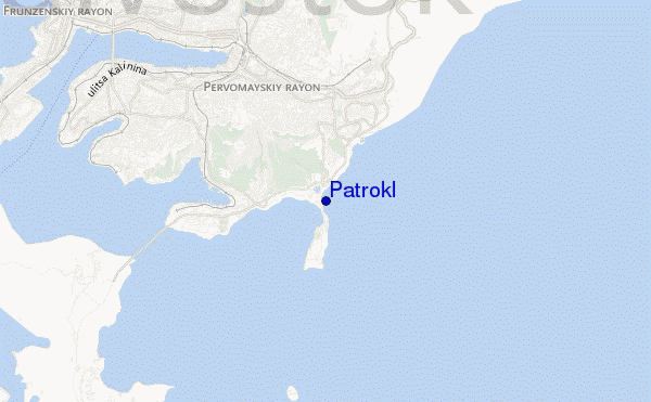 mapa de localização de Patrokl