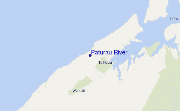 mapa de localização de Paturau River