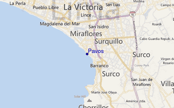 mapa de localização de Pavos