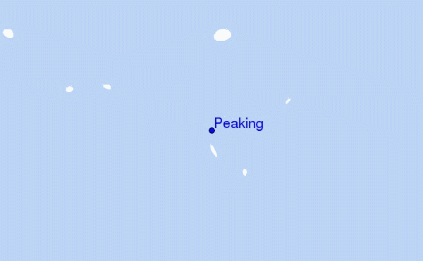 mapa de localização de Peaking