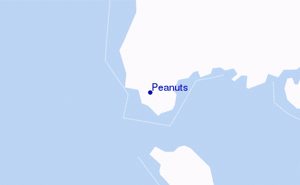 mapa de localização de Peanuts