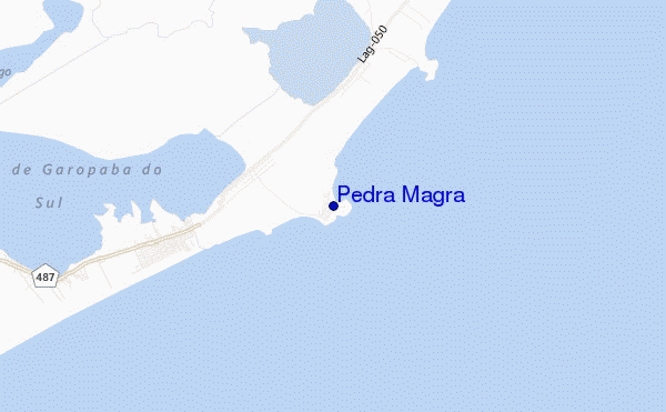 mapa de localização de Pedra Magra