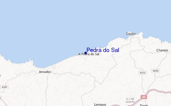 mapa de localização de Pedra do Sal