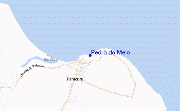mapa de localização de Pedra do Meio