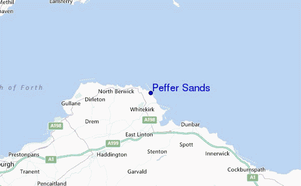 Peffer Sands Location Map