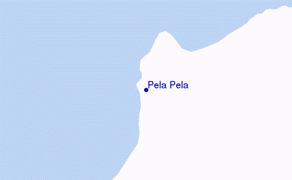 mapa de localização de Pela Pela