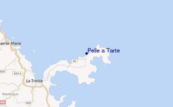 mapa de localização de Pelle a Tarte