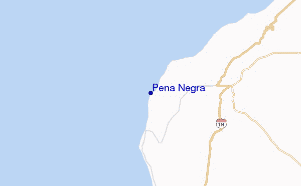 mapa de localização de Peña Negra