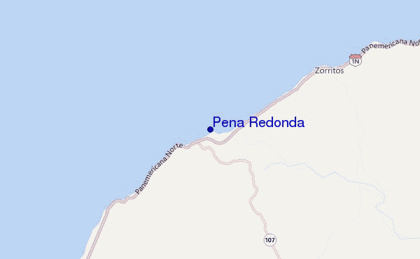 mapa de localização de Peña Redonda
