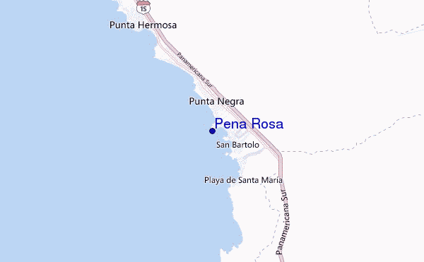 mapa de localização de Peña Rosa