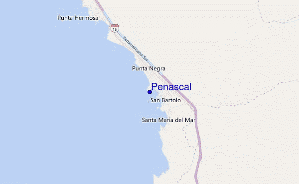 mapa de localização de Peñascal