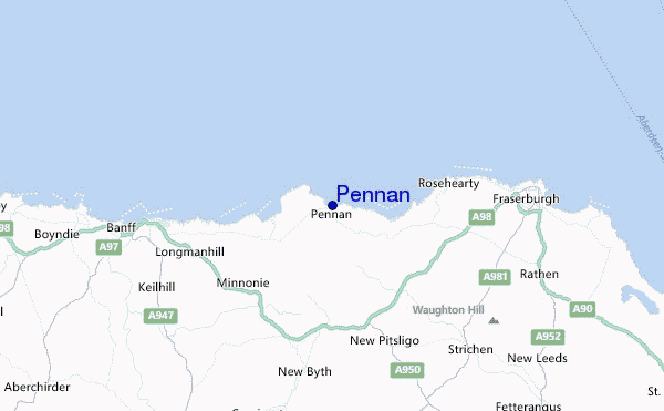Pennan Location Map