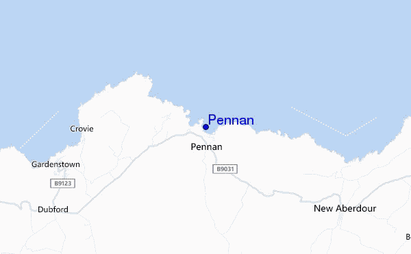 mapa de localização de Pennan