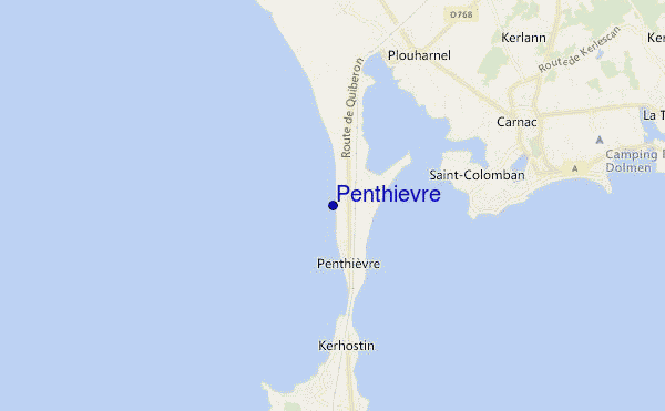 mapa de localização de Penthievre