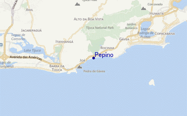mapa de localização de Pepino