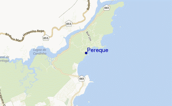 mapa de localização de Pereque