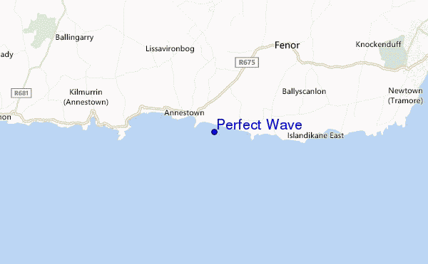 mapa de localização de Perfect Wave