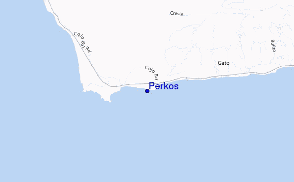 mapa de localização de Perkos