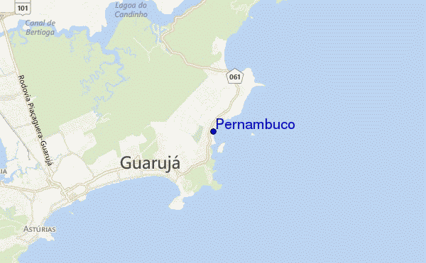 mapa de localização de Pernambuco