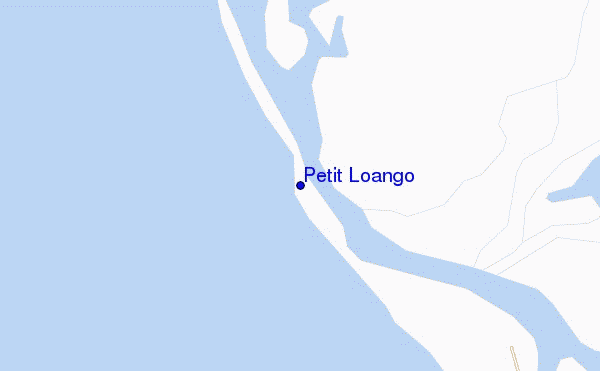 mapa de localização de Petit Loango