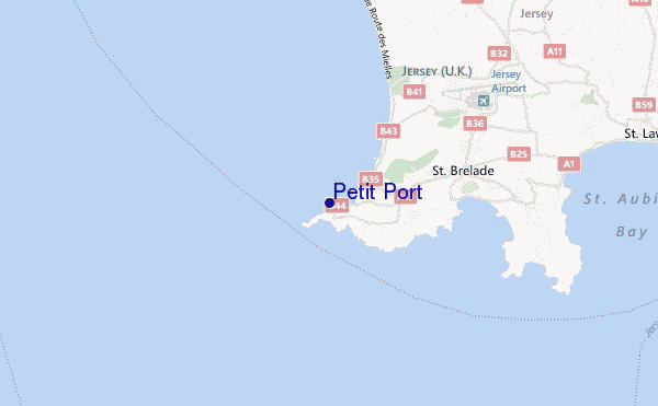 mapa de localização de Petit Port