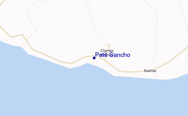 mapa de localização de Petit Sancho