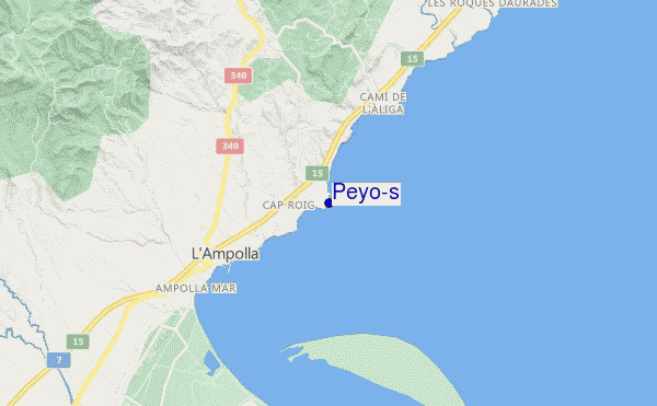mapa de localização de Peyo's