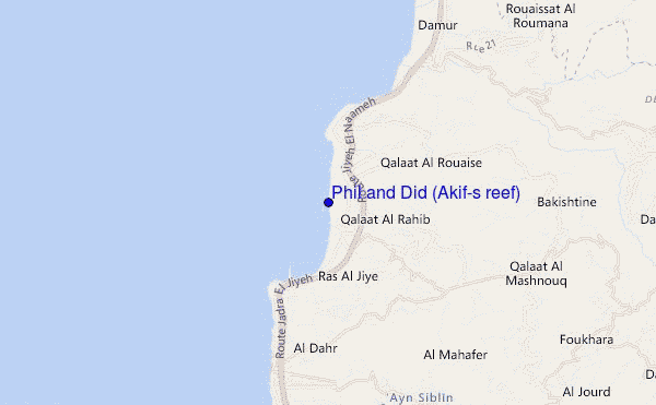 mapa de localização de Phil and Did (Akif's reef)